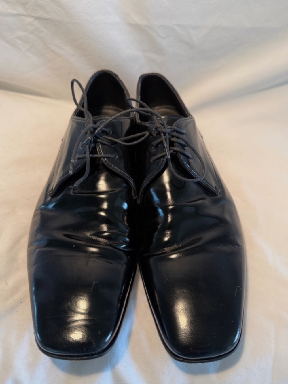 BOSS by HUGO BOSS Black Patent Leather Oxford Dress Shoes